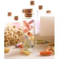 100 Gélules Capsules pour Message Secret à Écrire 21x7mm