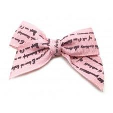 50 Noeuds Imprimés Écriture en Satin 45mm