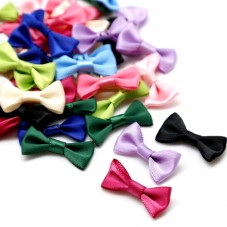 80 Nœuds en Satin Multicolore 40x25mm