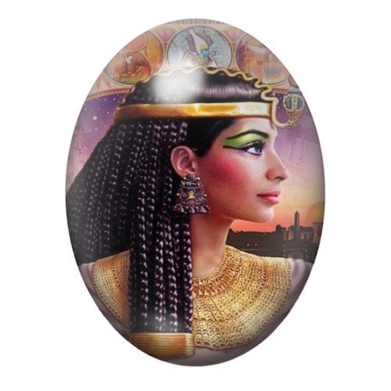 Cabochon en Verre Illustré Égypte 13x18, 18x25 ou 30x40mm