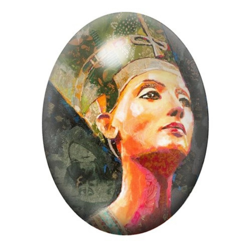 Cabochon en Verre Illustré Égypte 13x18, 18x25 ou 30x40mm