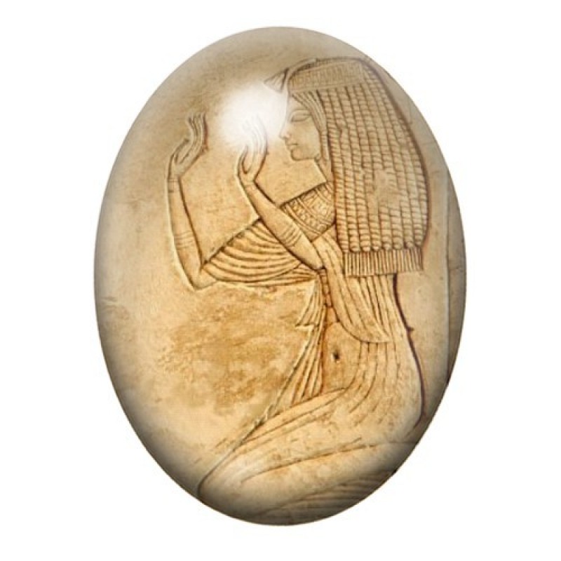 Cabochon en Verre Illustré Égypte 13x18, 18x25 ou 30x40mm