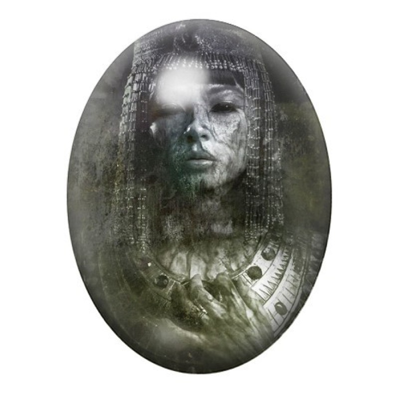 Cabochon en Verre Illustré Égypte 13x18, 18x25 ou 30x40mm