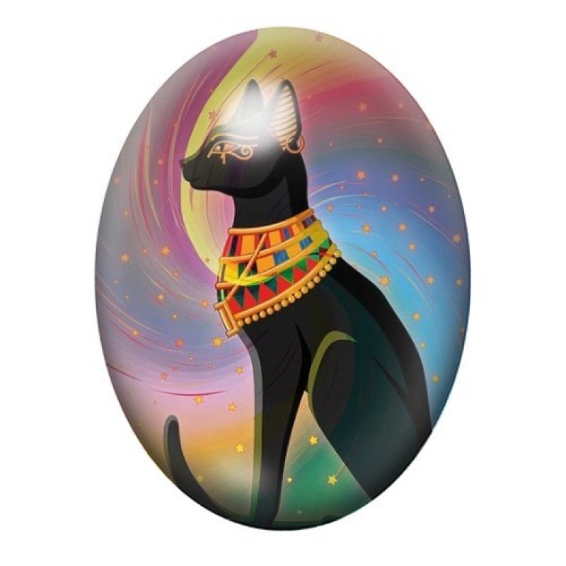 Cabochon en Verre Illustré Égypte 13x18, 18x25 ou 30x40mm