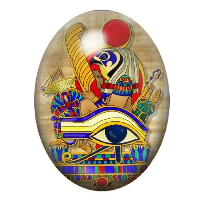 Cabochon en Verre Illustré Égypte 13x18, 18x25 ou 30x40mm