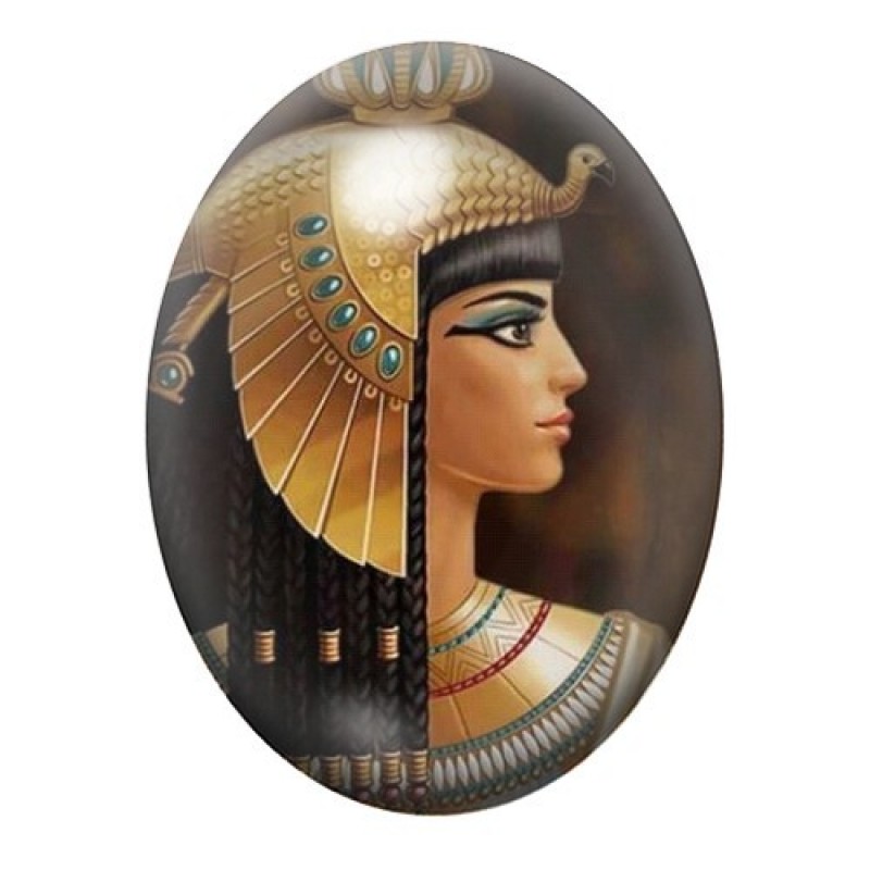 Cabochon en Verre Illustré Égypte 13x18, 18x25 ou 30x40mm