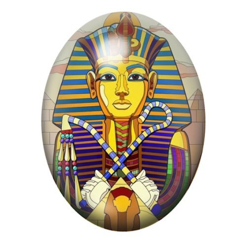 Cabochon en Verre Illustré Égypte 13x18, 18x25 ou 30x40mm