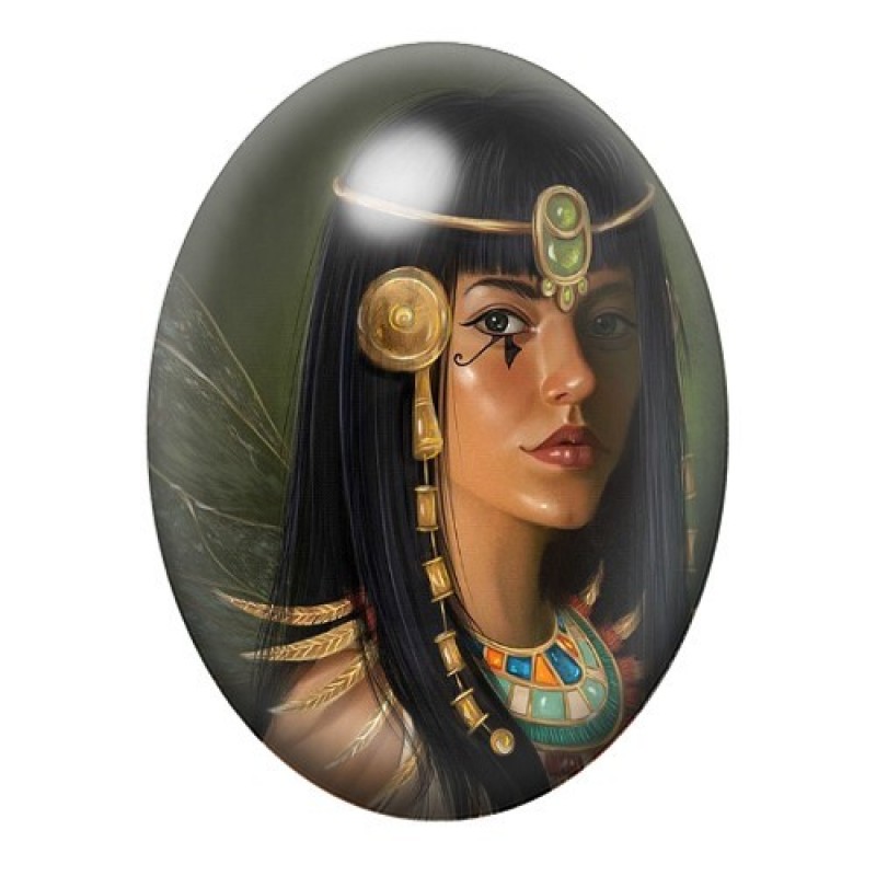 Cabochon en Verre Illustré Égypte 13x18, 18x25 ou 30x40mm