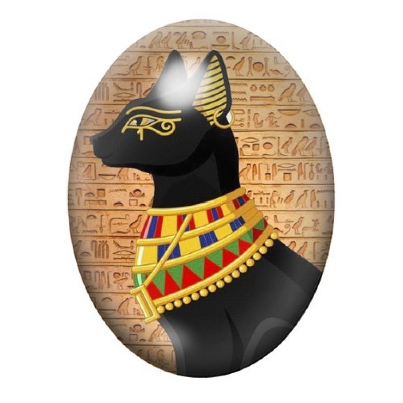 Cabochon en Verre Illustré Égypte 13x18, 18x25 ou 30x40mm