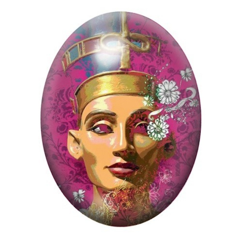 Cabochon en Verre Illustré Égypte 13x18, 18x25 ou 30x40mm