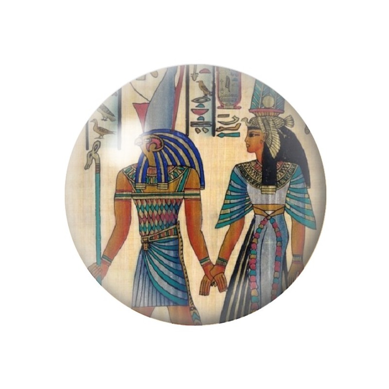 Cabochon en Verre Illustré Égypte 12 à 25mm