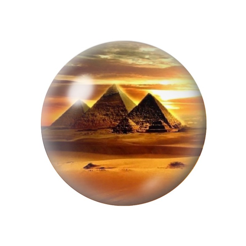 Cabochon en Verre Illustré Égypte 12 à 25mm