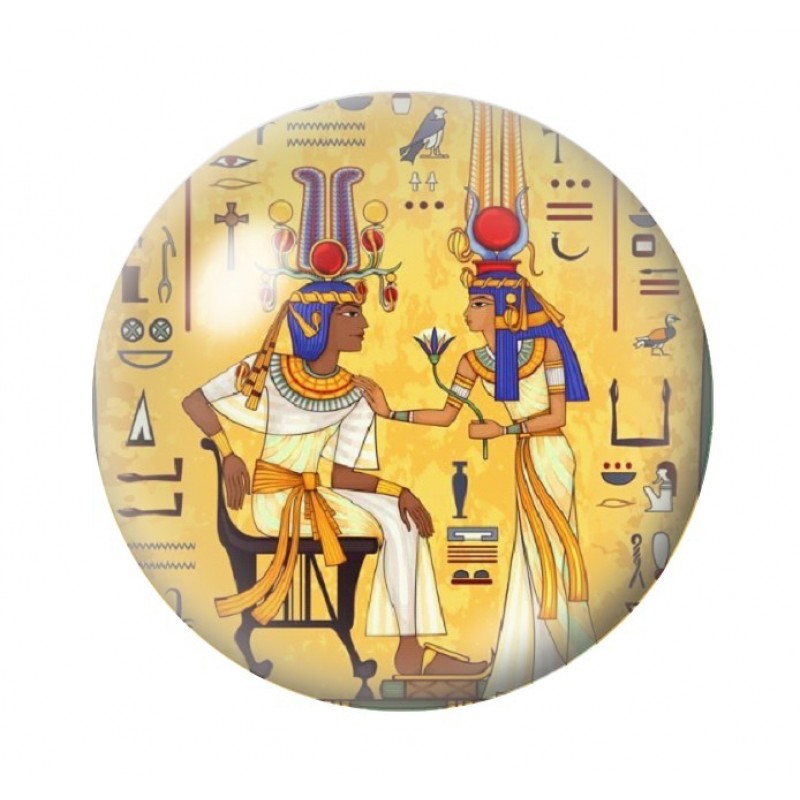 Cabochon en Verre Illustré Égypte 12 à 25mm
