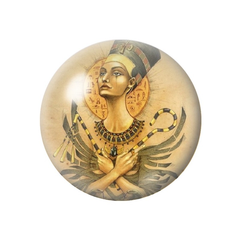 Cabochon en Verre Illustré Égypte 12 à 25mm