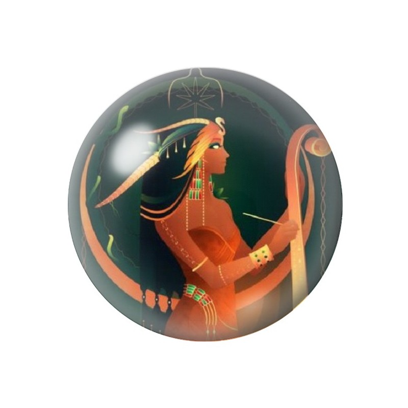 Cabochon en Verre Illustré Égypte 12 à 25mm