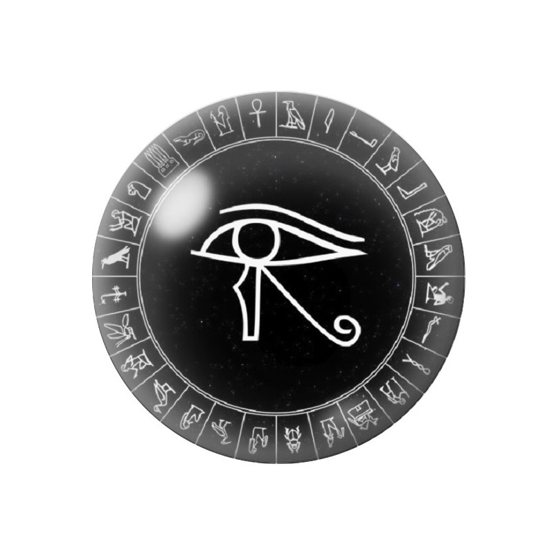 Cabochon en Verre Illustré Égypte 12 à 25mm