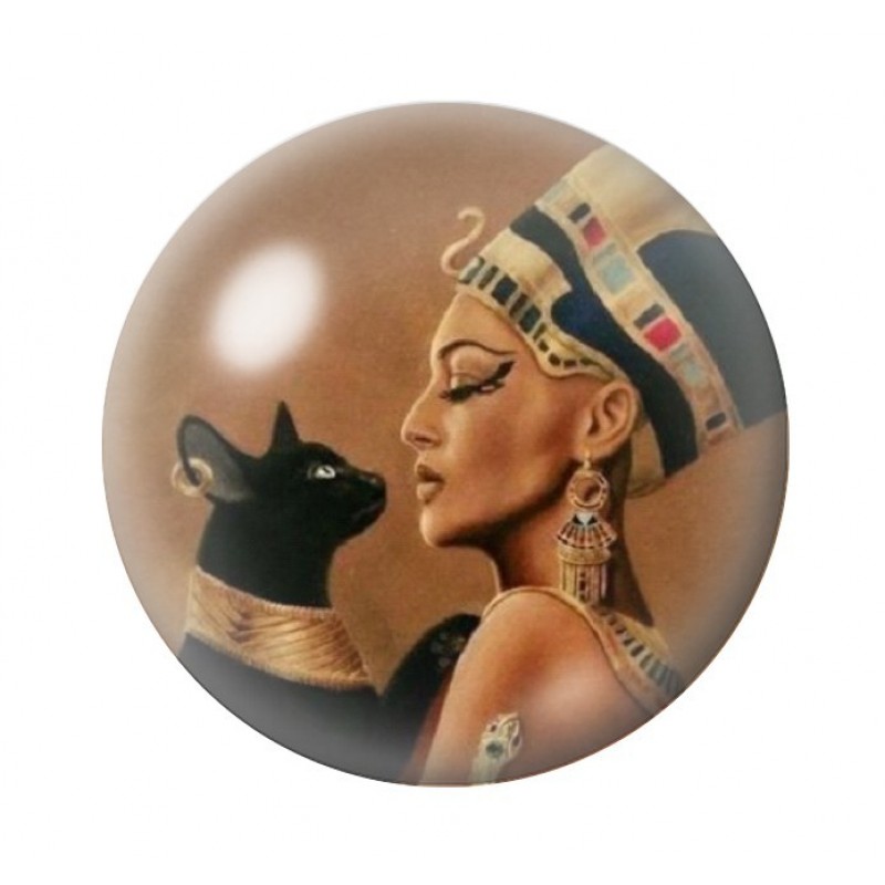 Cabochon en Verre Illustré Égypte 12 à 25mm