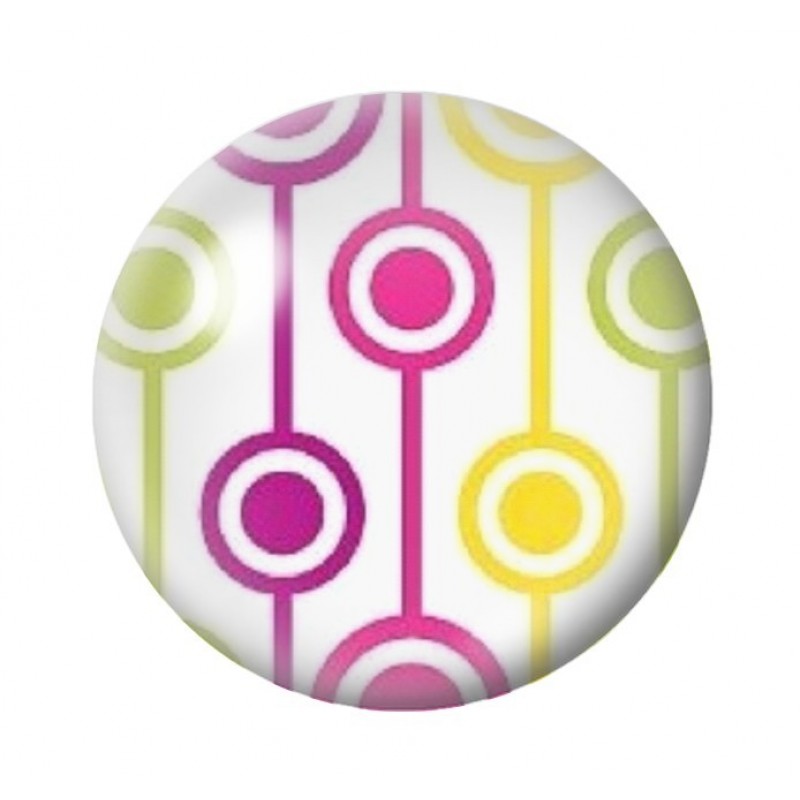 Cabochon en Verre Illustré Psychédélique 12 à 25mm