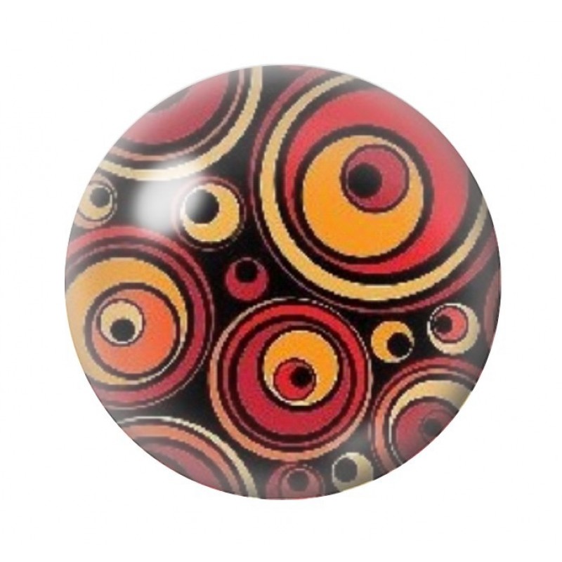 Cabochon en Verre Illustré Psychédélique 12 à 25mm