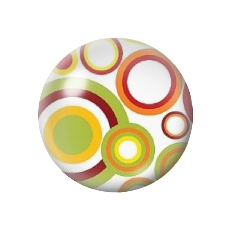 Cabochon en Verre Illustré Psychédélique 12 à 25mm