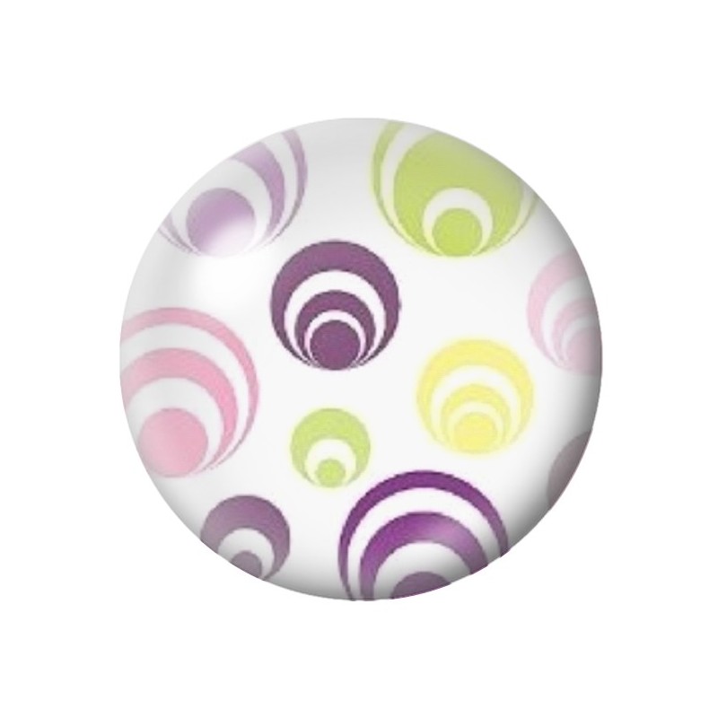 Cabochon en Verre Illustré Psychédélique 12 à 25mm