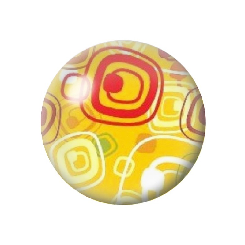 Cabochon en Verre Illustré Psychédélique 12 à 25mm