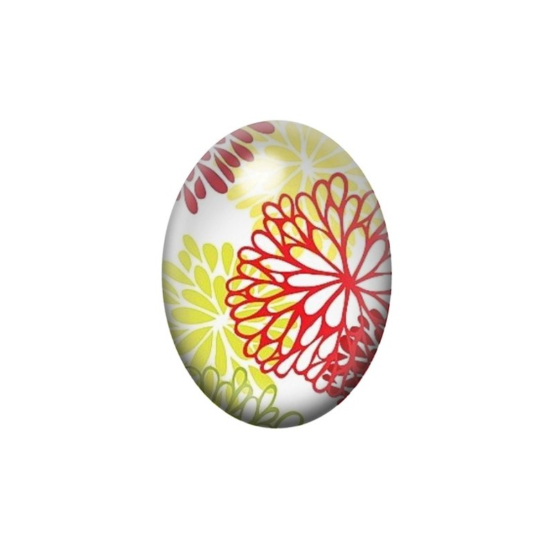 Cabochon en Verre Illustré Psychédélique 13x18, 18x25 ou 30x40mm