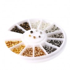 Boîte de Perles à Écraser en Métal 2-2,5mm - 510 pièces