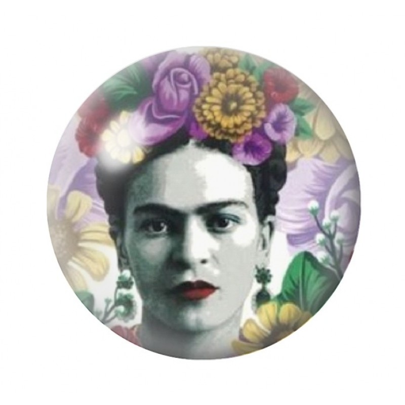 Cabochon en Verre Illustré Frida Kahlo 12 à 25mm