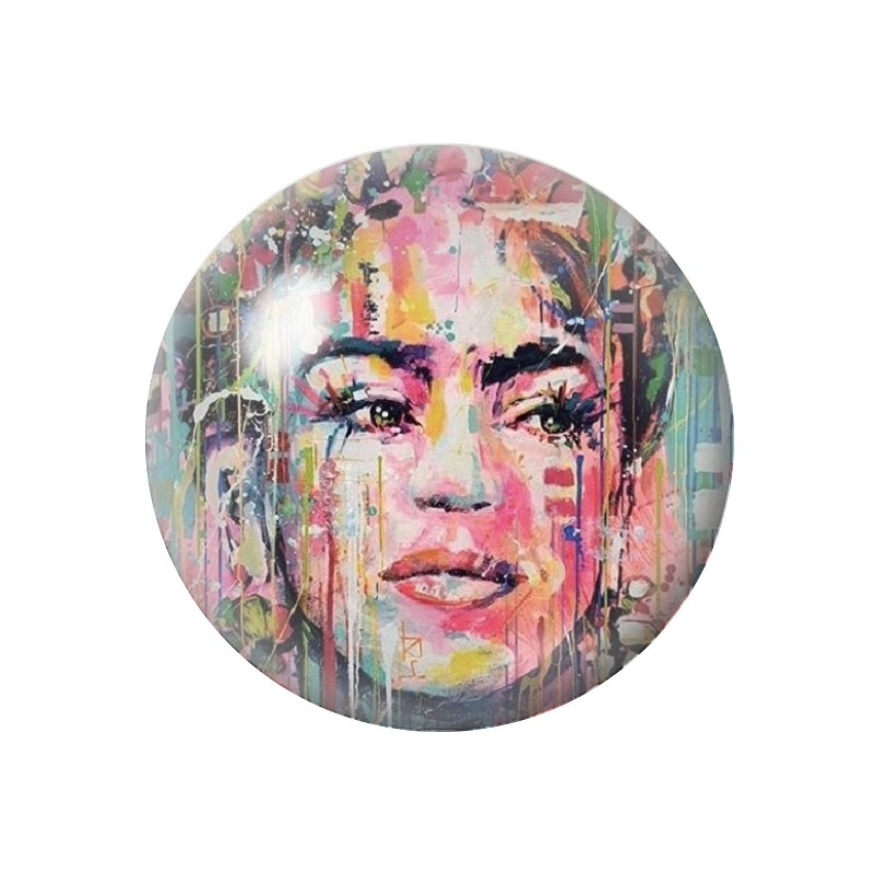 Cabochon en Verre Illustré Frida Kahlo 12 à 25mm
