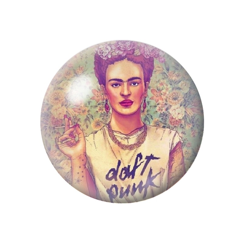 Cabochon en Verre Illustré Frida Kahlo 12 à 25mm