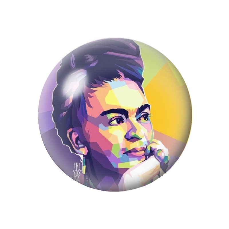 Cabochon en Verre Illustré Frida Kahlo 12 à 25mm