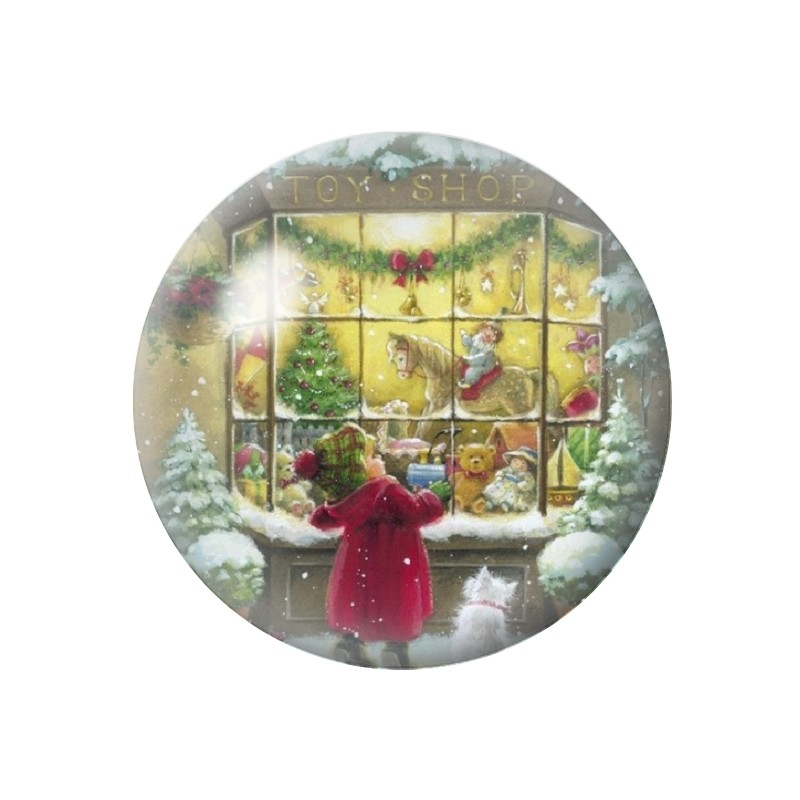 Cabochon en Verre Illustré Magasin de Jouets Enfant Noël 12 à 25mm
