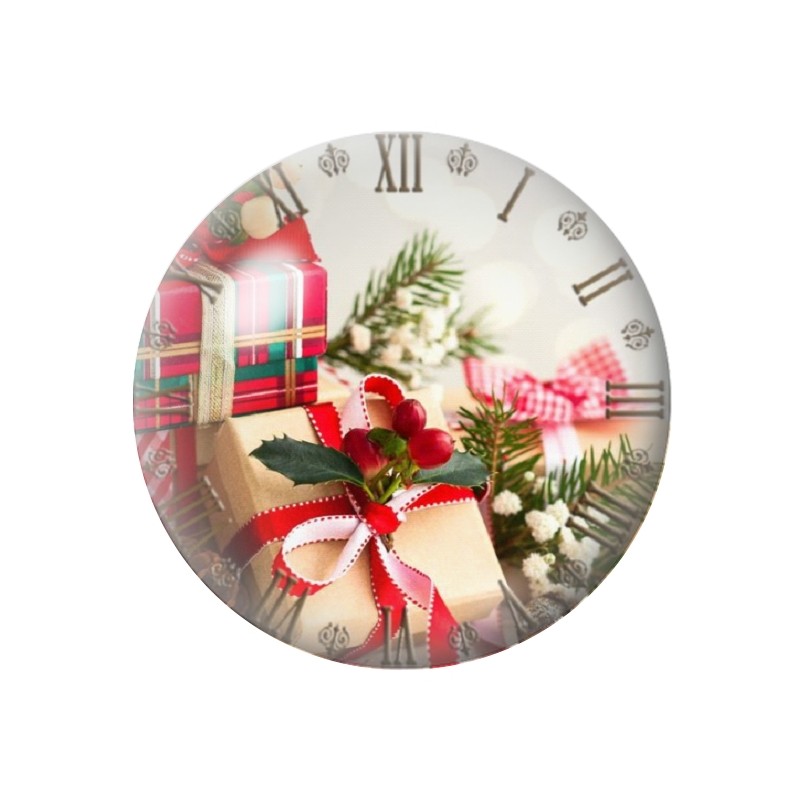 Cabochon en Verre Illustré Cadeaux de Noël 12 à 25mm