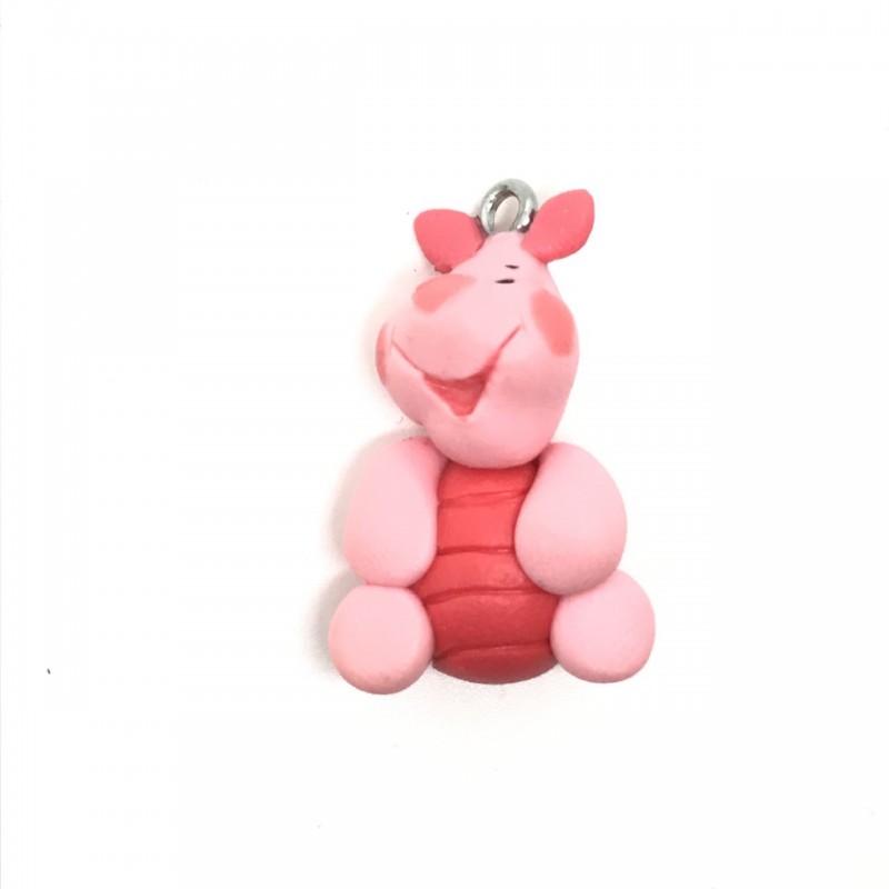 Breloque Personnage en Pâte Polymère Fimo 32X21mm