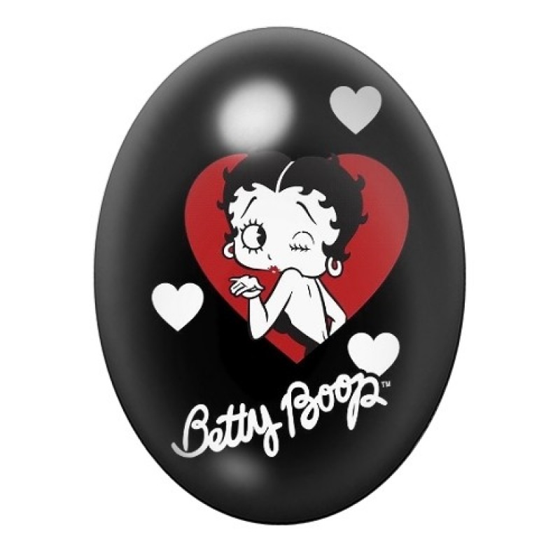 Cabochon en Verre Illustré Betty Boop 13x18, 18x25 ou 30x40mm