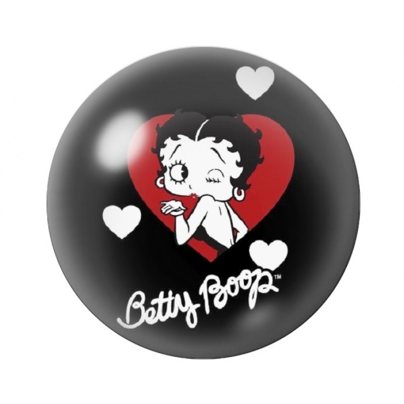 Cabochon en Verre Illustré Pin-up Betty Boop 12 à 25mm