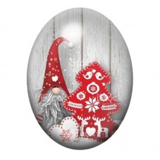 Cabochon en Verre Illustré Gnome et Bonhomme en Pain d’Épices 13x18, 18x25 ou 30x40mm pour la création de bijoux fantaisie - DIY