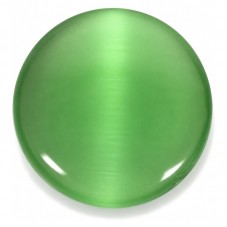 Cabochon en Verre Oeil de Chat Vert 12mm [à l'unité] pour la Création de Bijoux Fantaisie - DIY