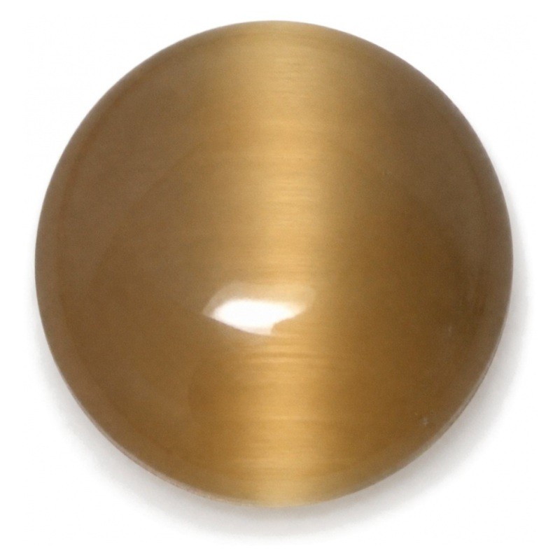 Cabochon en Verre Œil de Chat Brun 12mm [à l'unité]