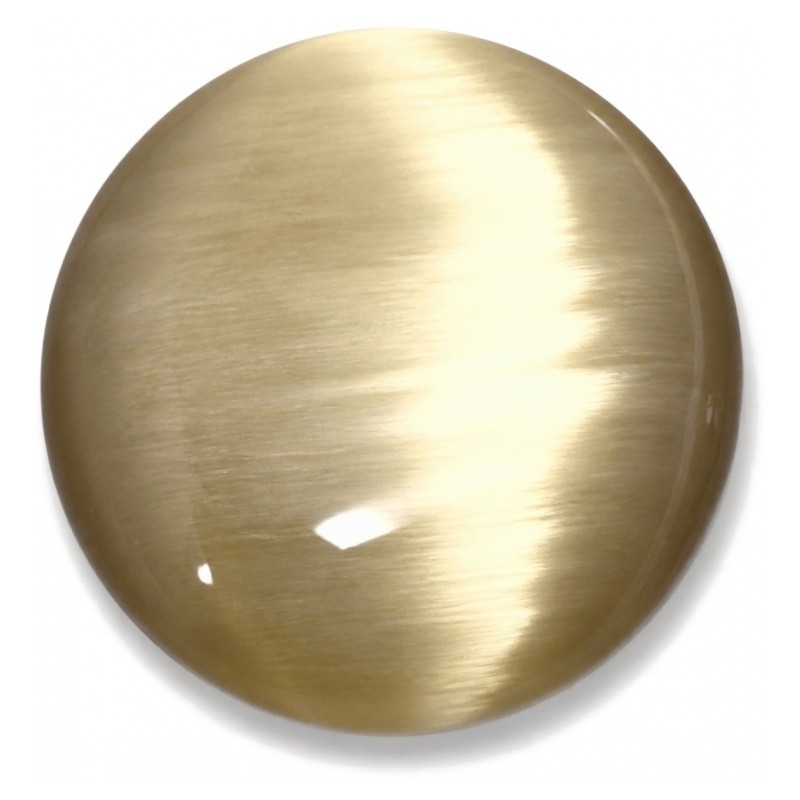 Cabochon en Verre Œil de Chat Brun Irisé 12mm [à l'unité]