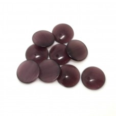 Cabochon en Verre Oeil de Chat Violet 10mm [à l'unité] pour la Création de Bijoux Fantaisie - DIY