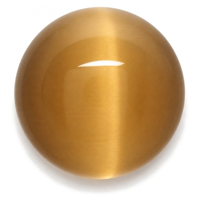 Cabochon en Verre Œil de Chat Brun 10mm [à l'unité]