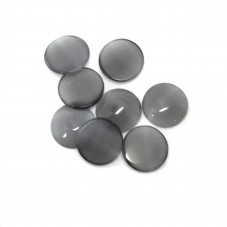 Cabochon en Verre Oeil de Chat Gris 10mm [à l'unité] pour la Création de Bijoux Fantaisie - DIY