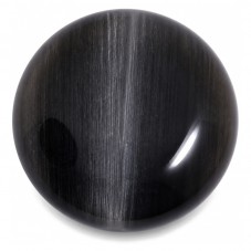 Cabochon en Verre Oeil de Chat Noir Irisé 10mm [à l'unité] pour la Création de Bijoux Fantaisie - DIY