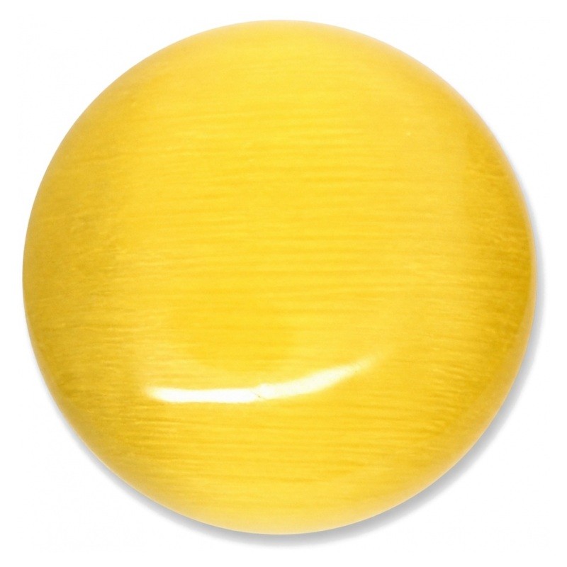 Cabochon en Verre Oeil de Chat Orange Clair 10mm [à l'unité]