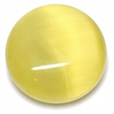 Cabochon en Verre Oeil de Chat Jaune 10mm [à l'unité] pour la Création de Bijoux Fantaisie - DIY