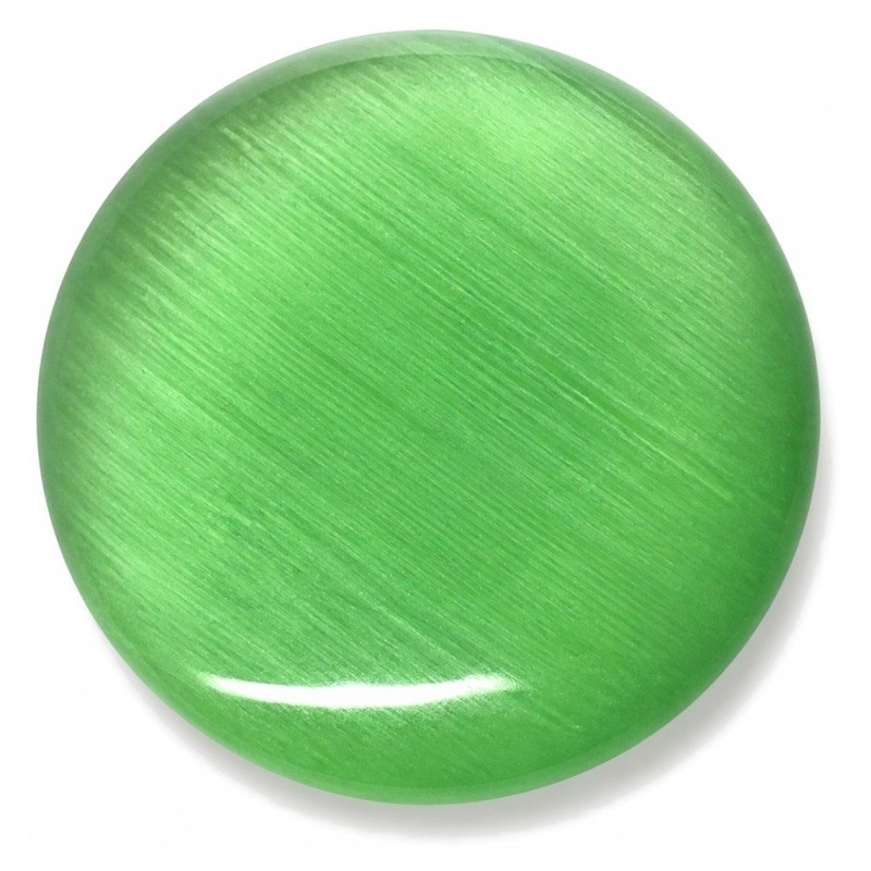 Cabochon en Verre Oeil de Chat Vert 10mm [à l'unité]