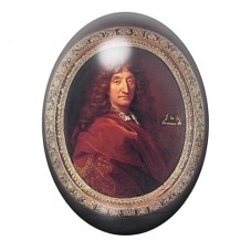 Cabochon en Verre Illustré Jean de La Fontaine 13x18, 18x25 ou 30x40mm pour la Création de Bijoux Fantaisie - DIY