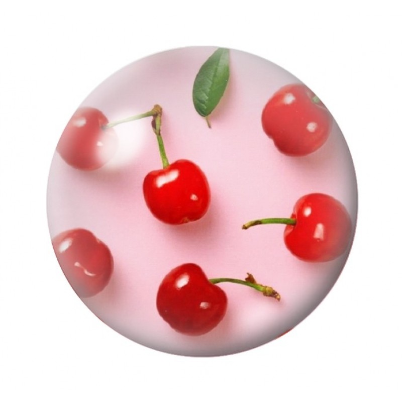 Cabochon en Verre Illustré Cerises 12 à 25mm